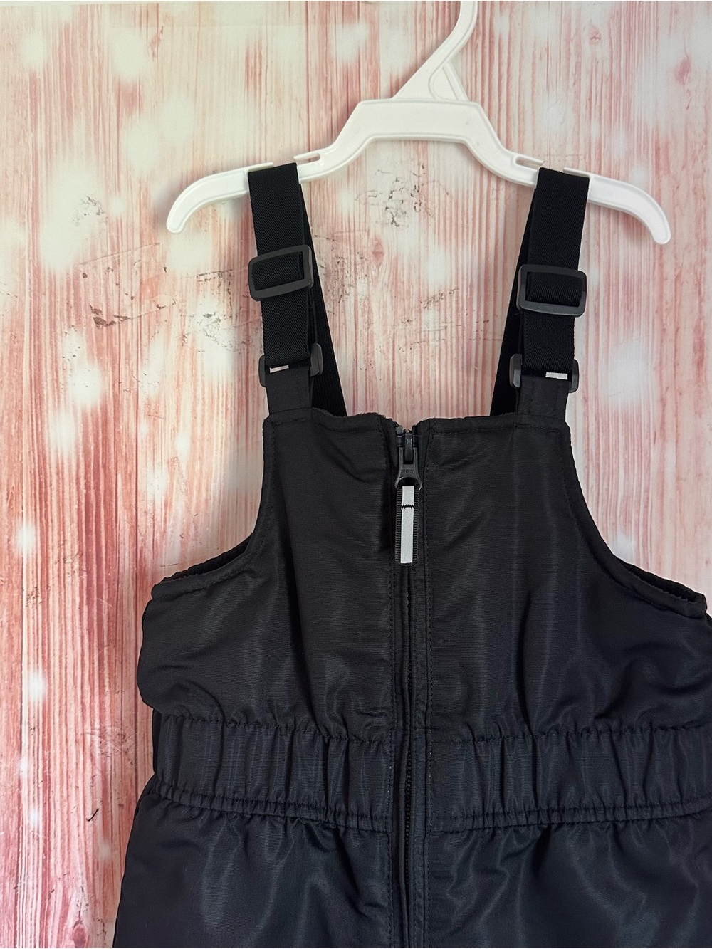 Swiss Tech Black Toddler Unisex Zip Front Snow Bib Pants Size 3T - Picture 2 of 12
